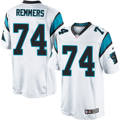 Youth Elite Mike Remmers Nike Jersey White Road - #74 NFL Carolina Panthers